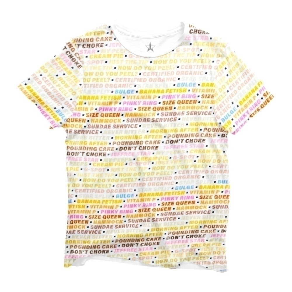 🌟 Jeffree Star Cosmetics Banana Fetish Palette Tee 👍 Large NWT